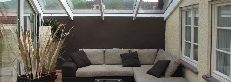 Wintergarten statt Balkon, Wohnhaus